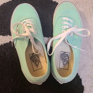 Vans Mint Canvas Lo Pro Low Top Canvas Lace up T375 Shoes M 6 W 7.5